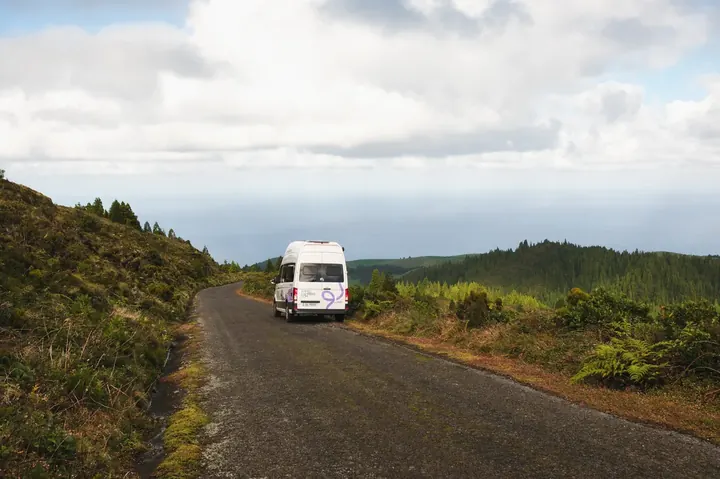 View from campervan, São Miguel